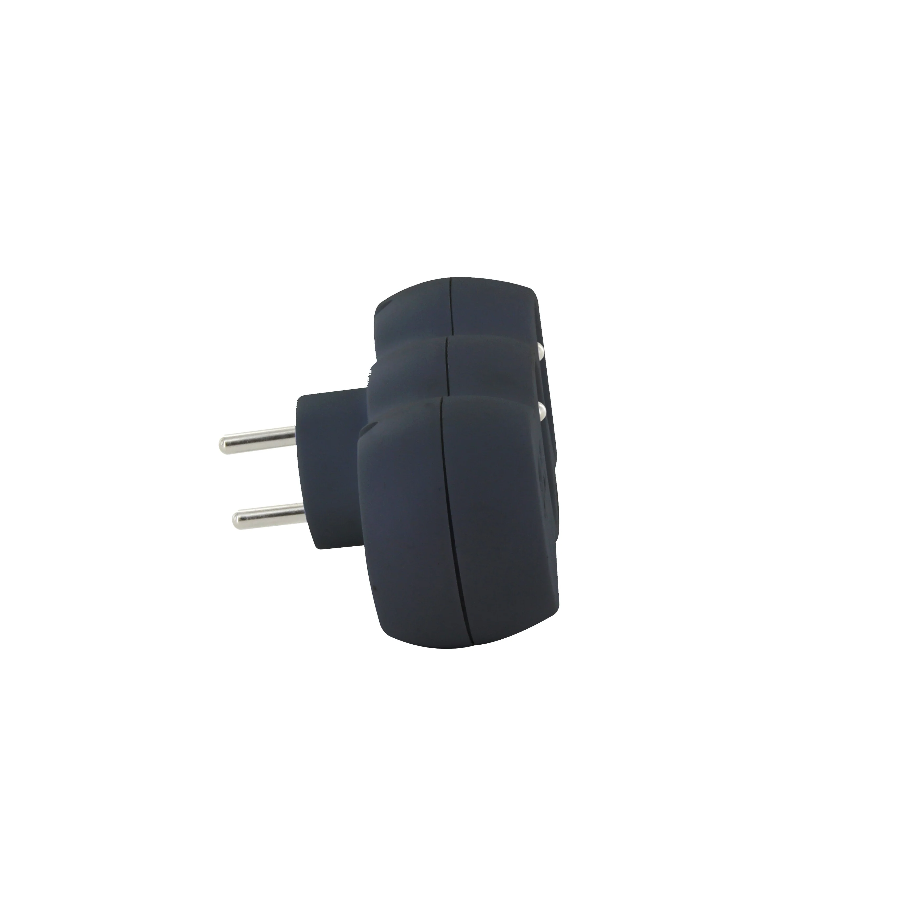 Black terminal block - 2x16A with USB-A +USB-C - Image 2